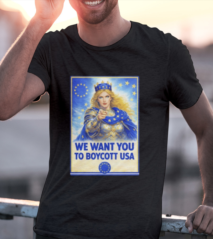 We Want You To Boycott USA Knight Queen Stars Crown T-Shirt