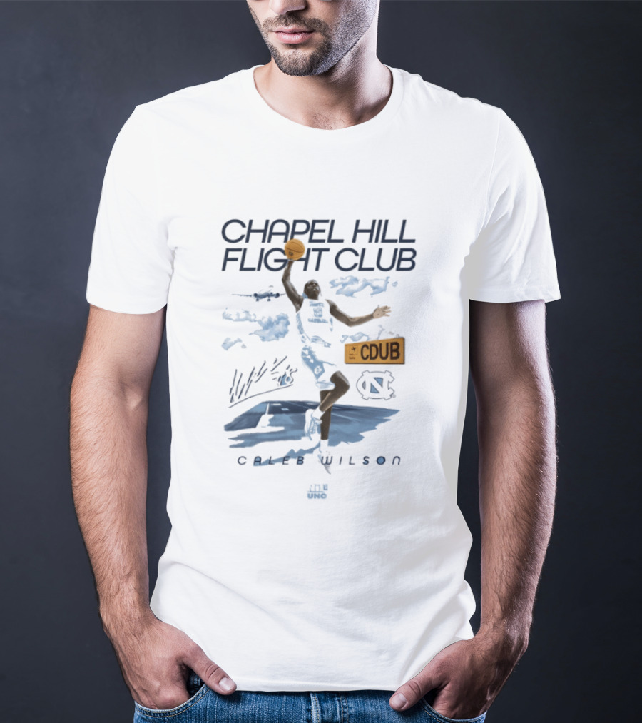 Caleb Wilson Chapel Hill Flight Club North Carolina Tar Heels CDUB T-Shirt