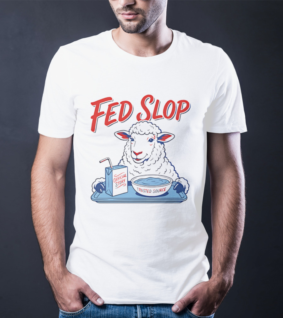 Fed Slop Sheep Official Story Trusted Source T-Shirt