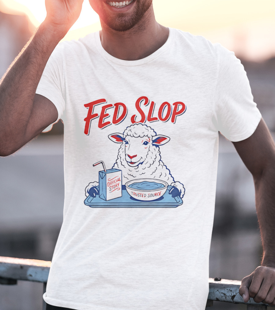 Fed Slop Sheep Official Story Trusted Source T-Shirt
