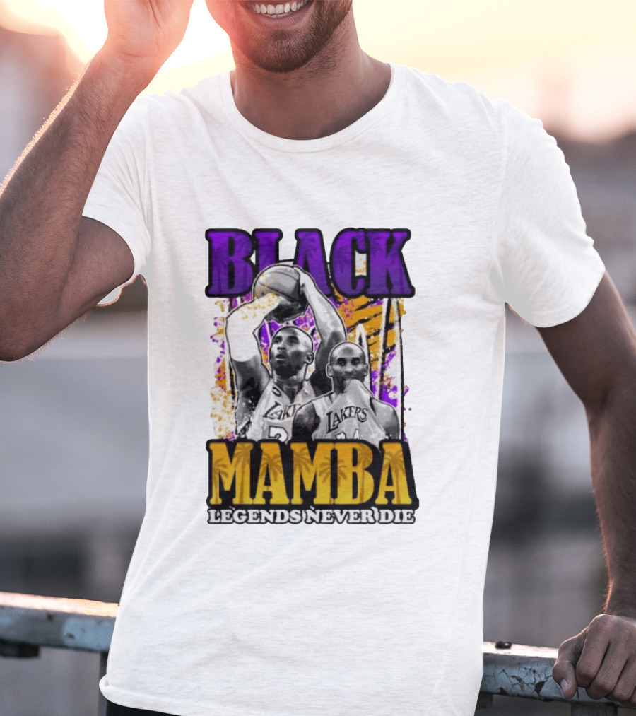 Black Mamba Lakers Legends Never Die T-Shirt