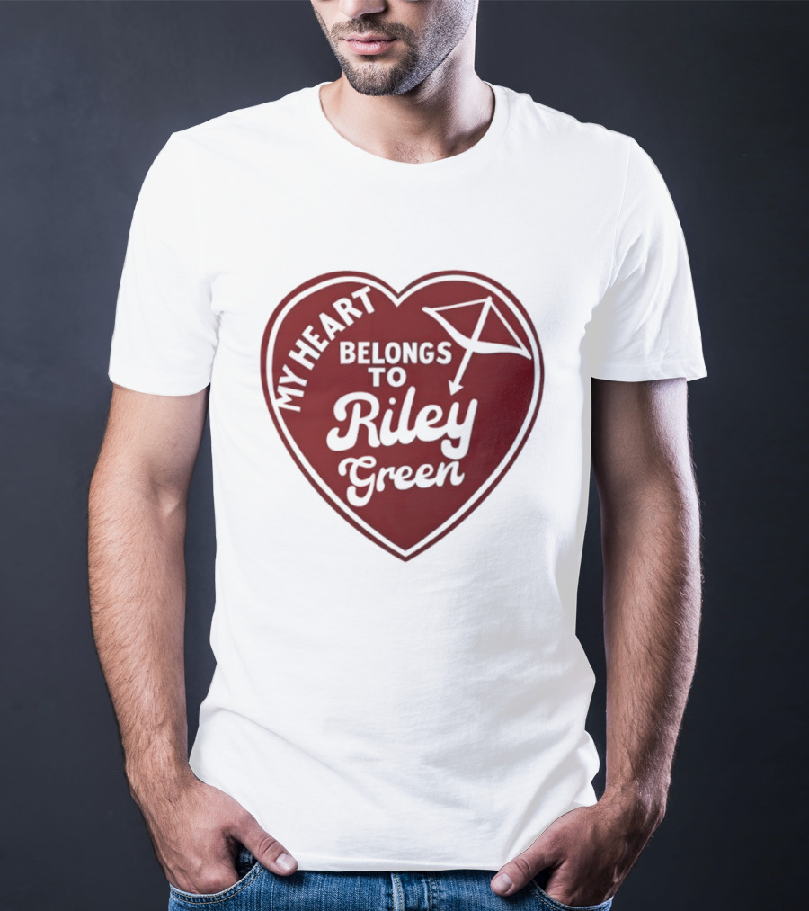 My Heart Belongs To Riley Green Kite Heart T-Shirt