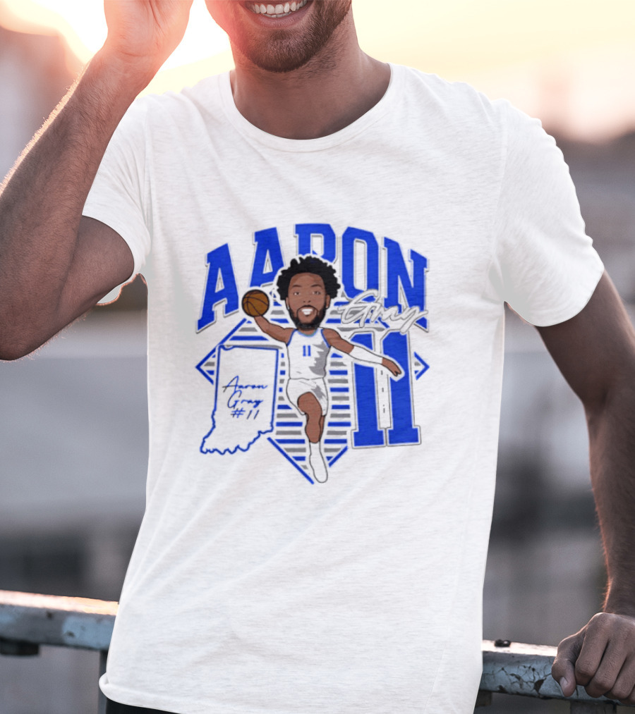 Aaron Gray 11 Basketball New Orleans Hornets Indiana T-Shirt