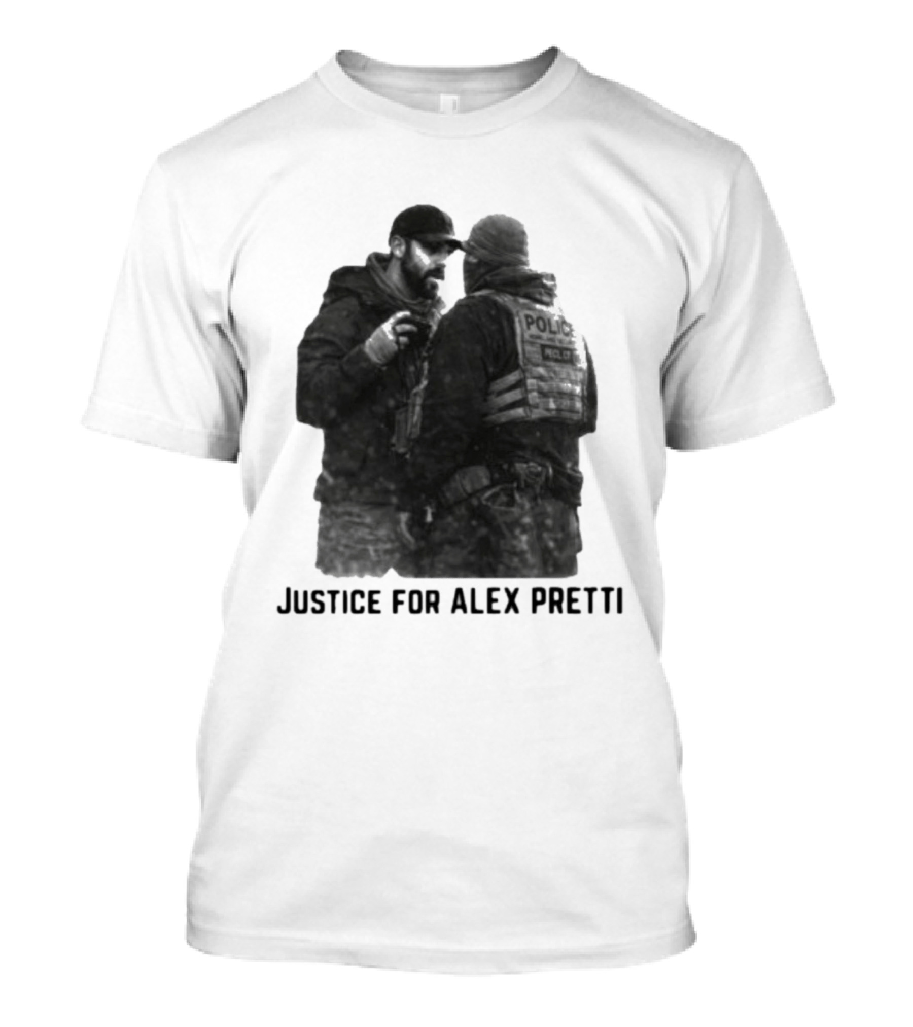 Justice For Alex Pretti Police Encounter T-Shirt