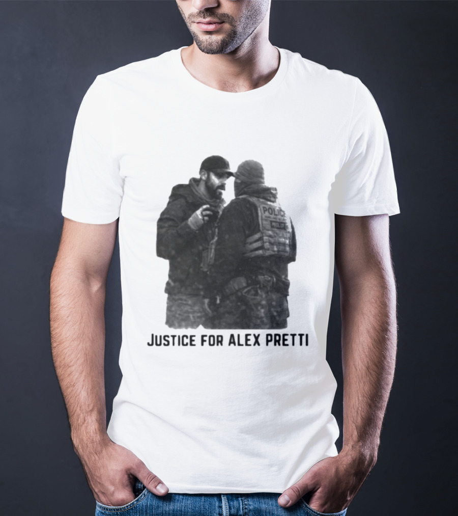 Justice For Alex Pretti Police Encounter T-Shirt