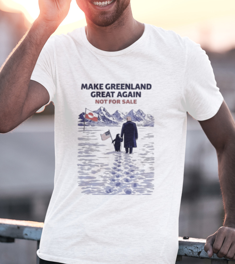 Make Greenland Great Again Not For Sale Trump Vs Penguin T-Shirt