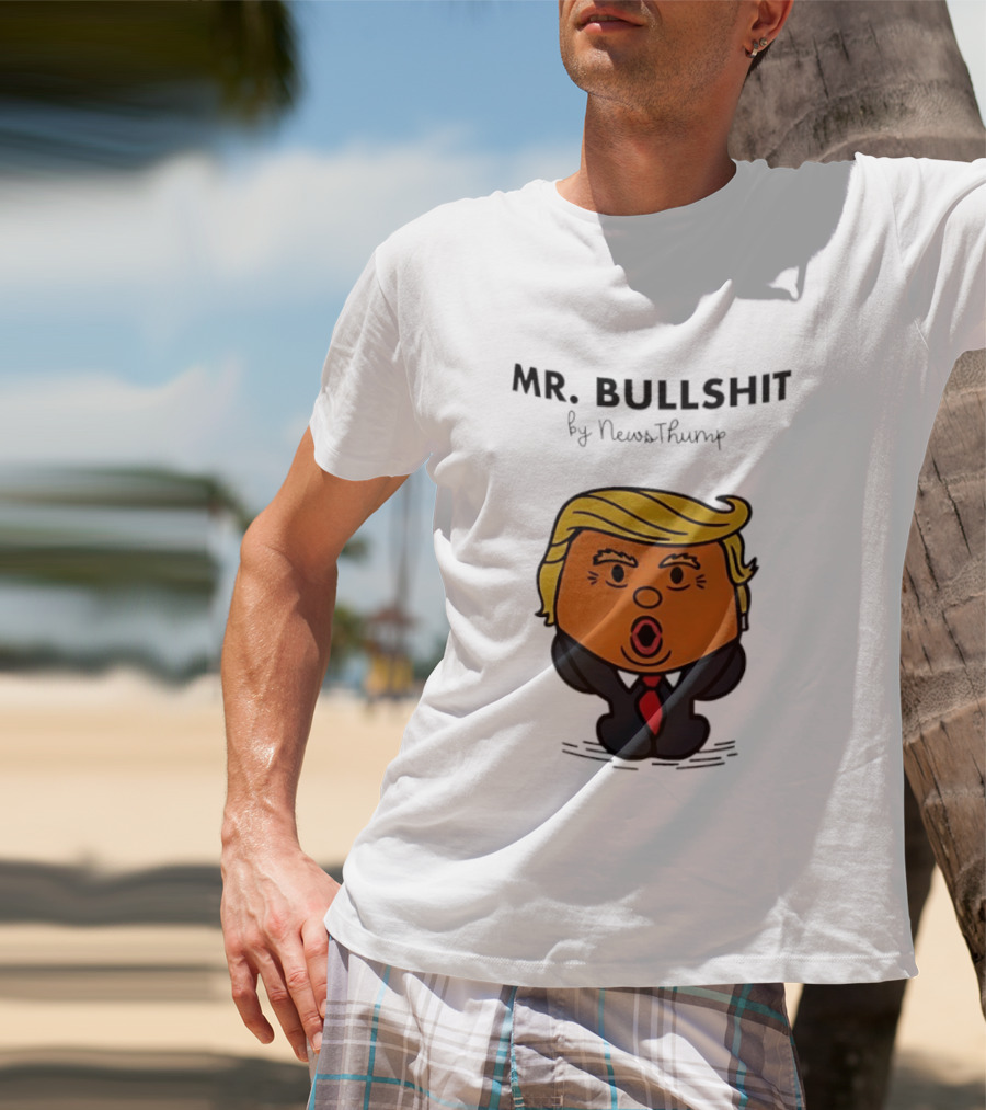 Mr Bullshit By NewsThump Cartoon T-Shirt