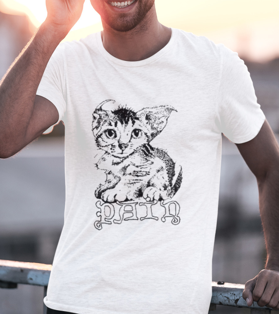 Henry Johnson Pain Cat Drawing T-Shirt