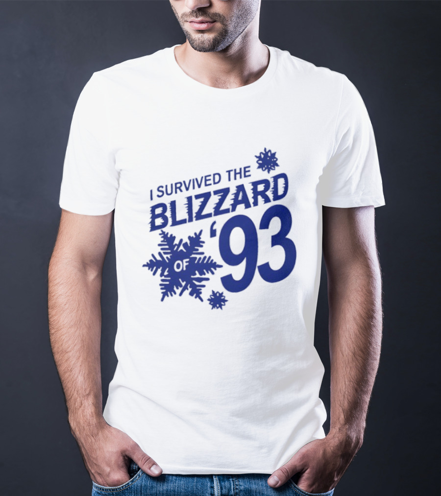 I Survived The Blizzard '93 Snowflake T-Shirt