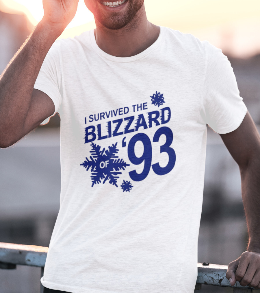 I Survived The Blizzard '93 Snowflake T-Shirt