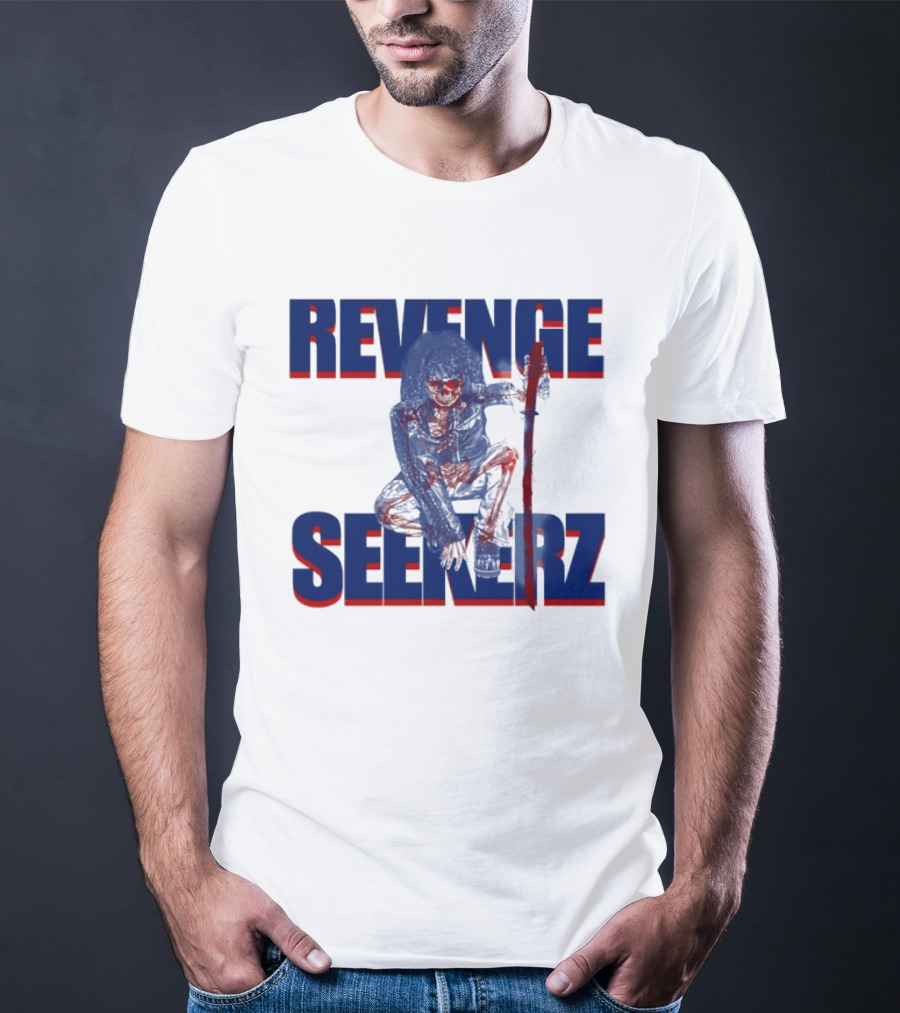 Revenge Seekerz Skeleton Horror Creepy Skeleton Warrior T-Shirt