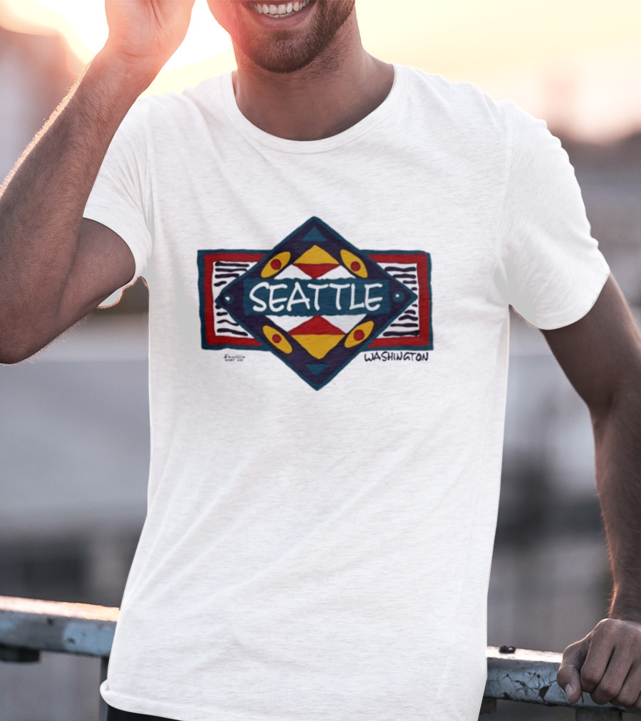 Seattle Washington Geometric Symbolic T-Shirt