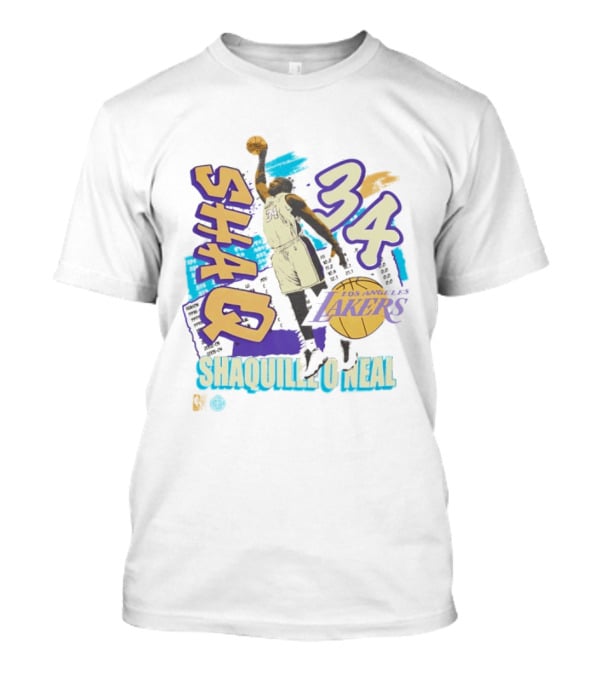 Shaquille O'Neal 34 Los Angeles Lakers Shaq Basketball T-Shirt