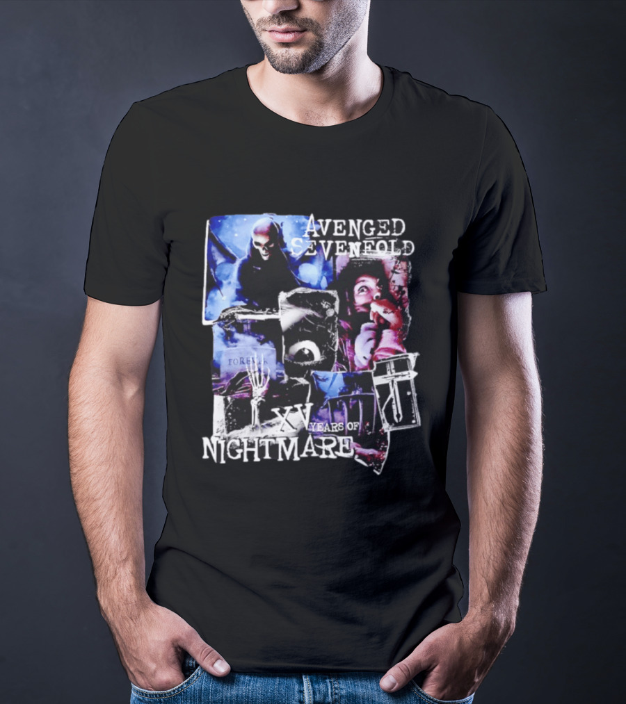 Avenged Sevenfold Nightmare XV Years Anniversary Collage T-Shirt