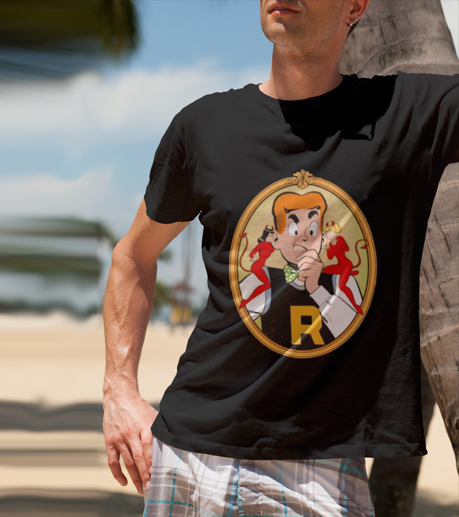 Betty And Veronica Devils Archie Comics Vintage Cartoon Characters T-Shirt