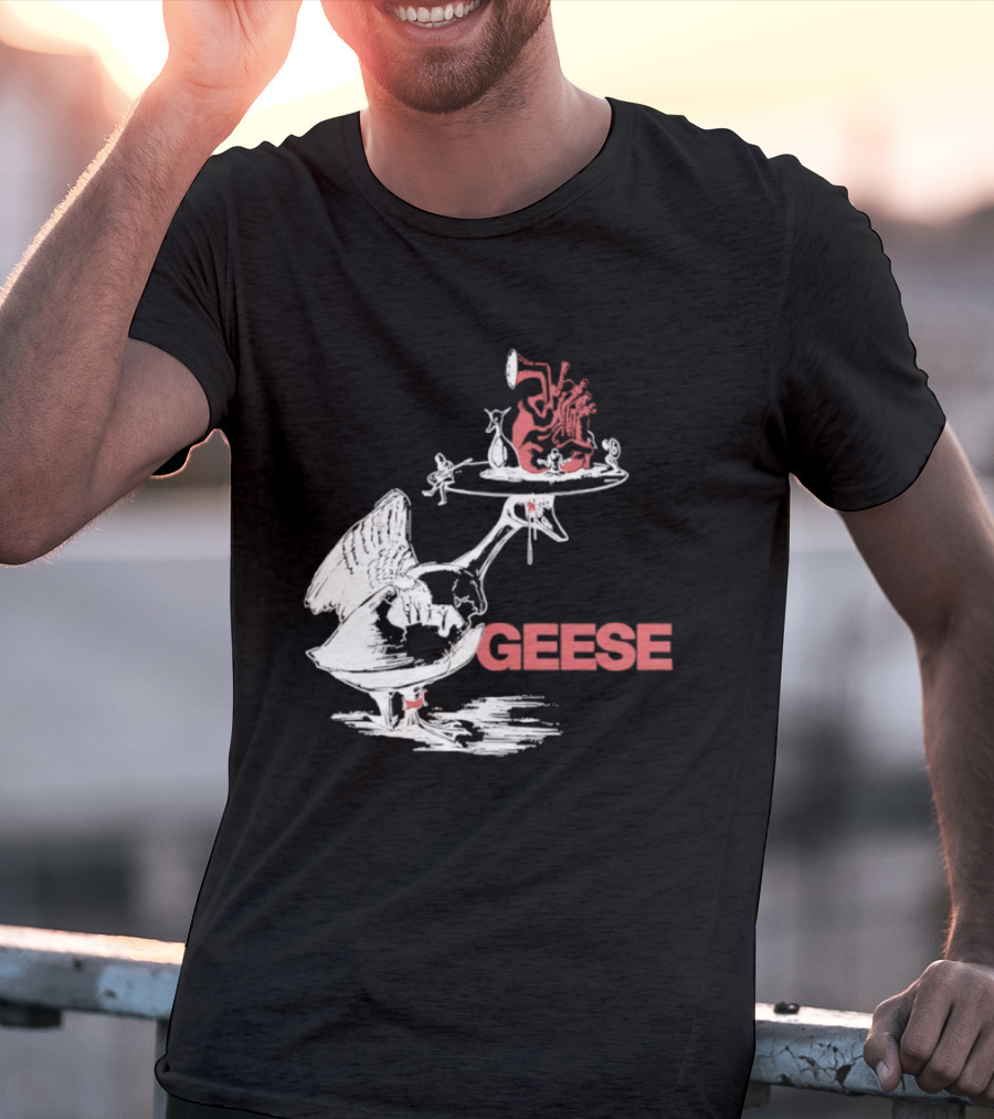 Geese Hieronymus Bosch Style Heart T-Shirt