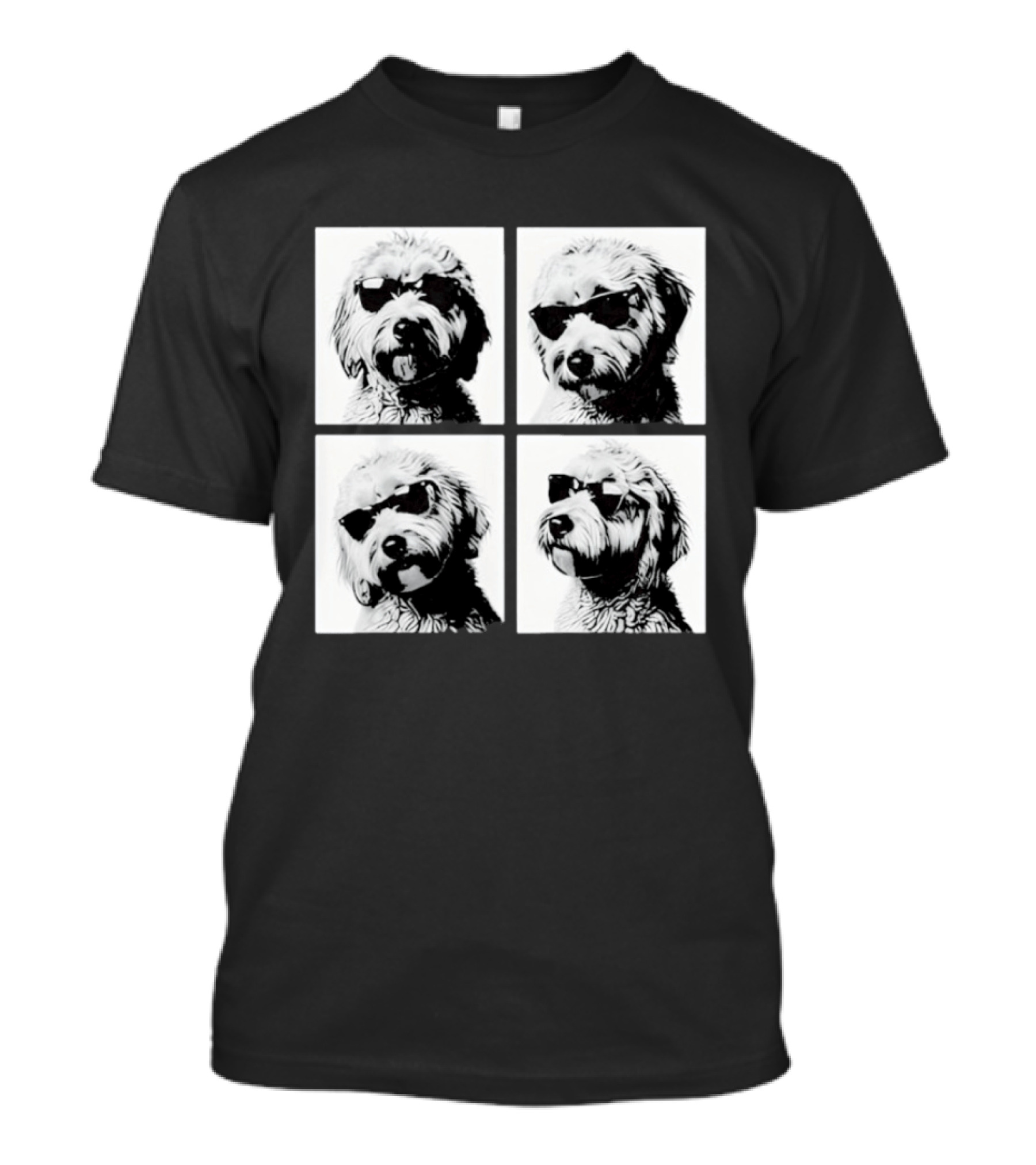 Goldendoodle Sunglasses Photo Booth Meme Doodle T-Shirt