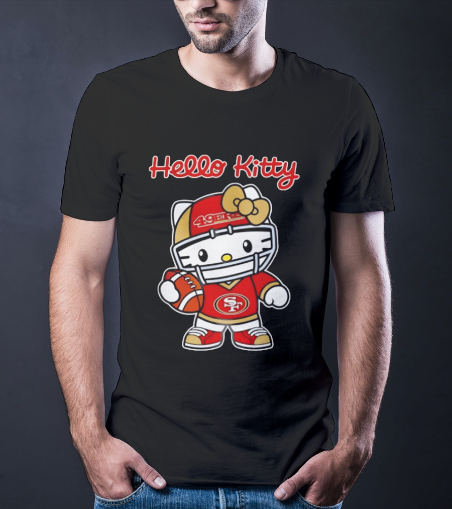 Hello Kitty San Francisco 49ers Football Fan Collaboration T-Shirt