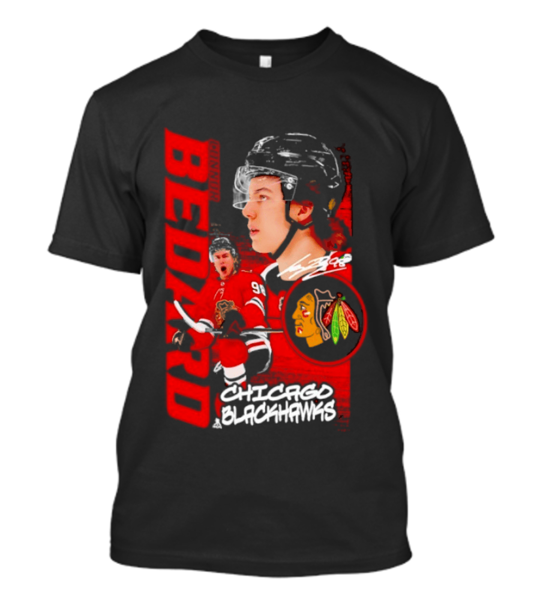 Connor Bedard Chicago Blackhawks Hockey Bedard T-Shirt