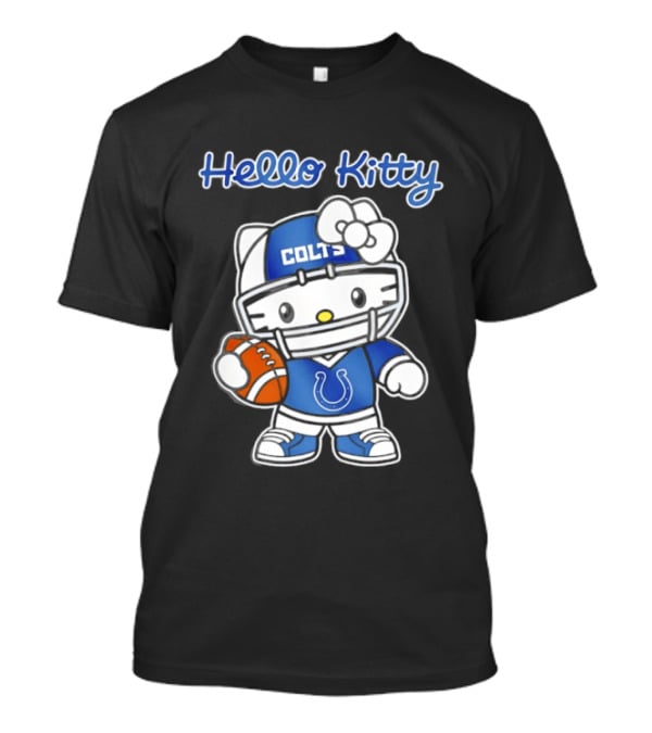 Hello Kitty Colts Football Team Helmet Collaboration T-Shirt