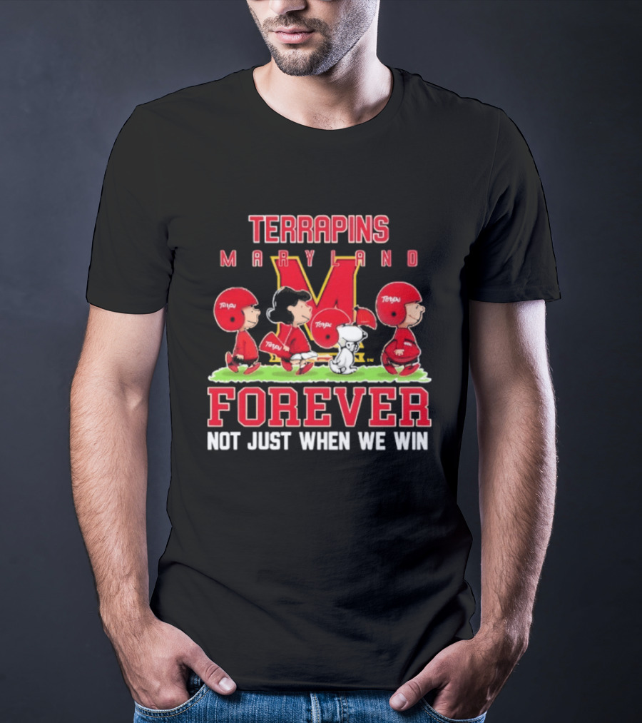 Maryland Terrapins Peanuts Forever Not Just When We Win T-Shirt