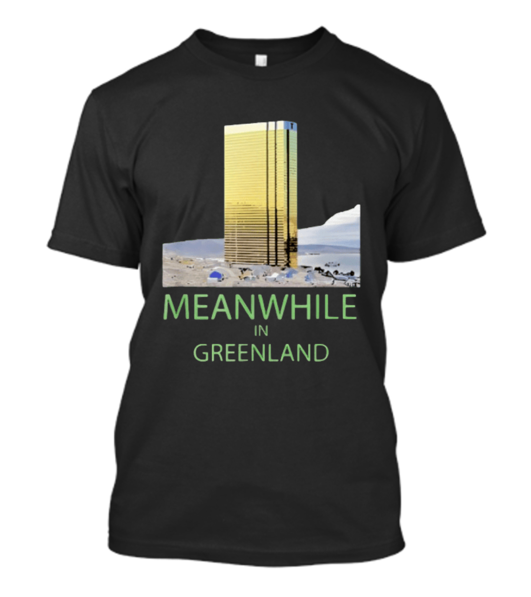 MEANWHILE IN GREENLAND Trump Tower Building Concept T-Shirt