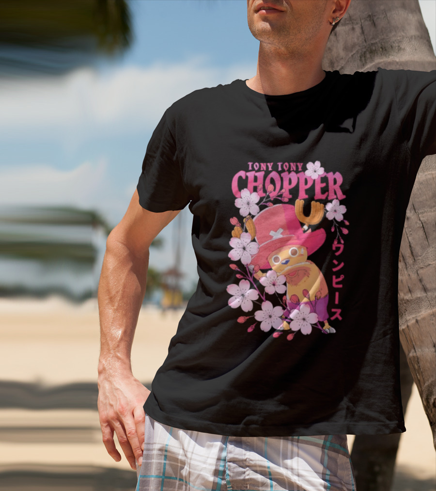 One Piece Tony Tony Chopper Sakura Blossom T-Shirt