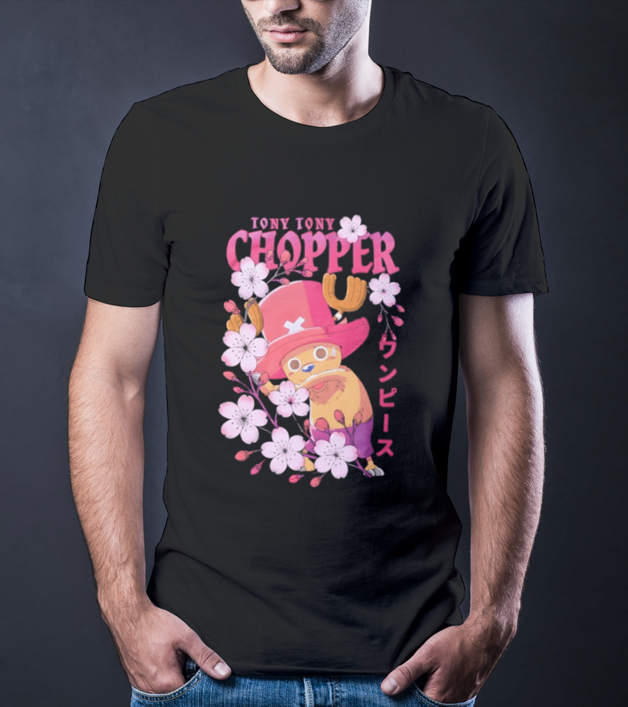 One Piece Tony Tony Chopper Sakura Blossom T-Shirt