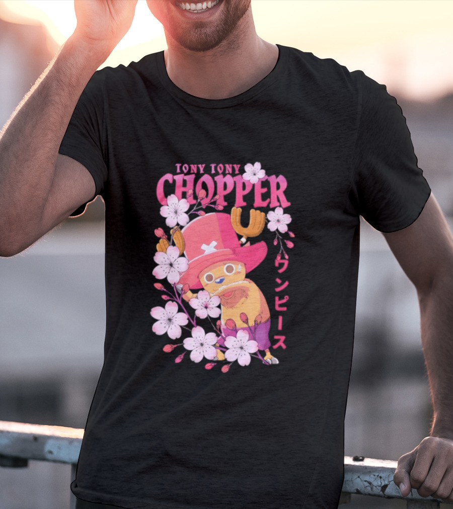 One Piece Tony Tony Chopper Sakura Blossom T-Shirt