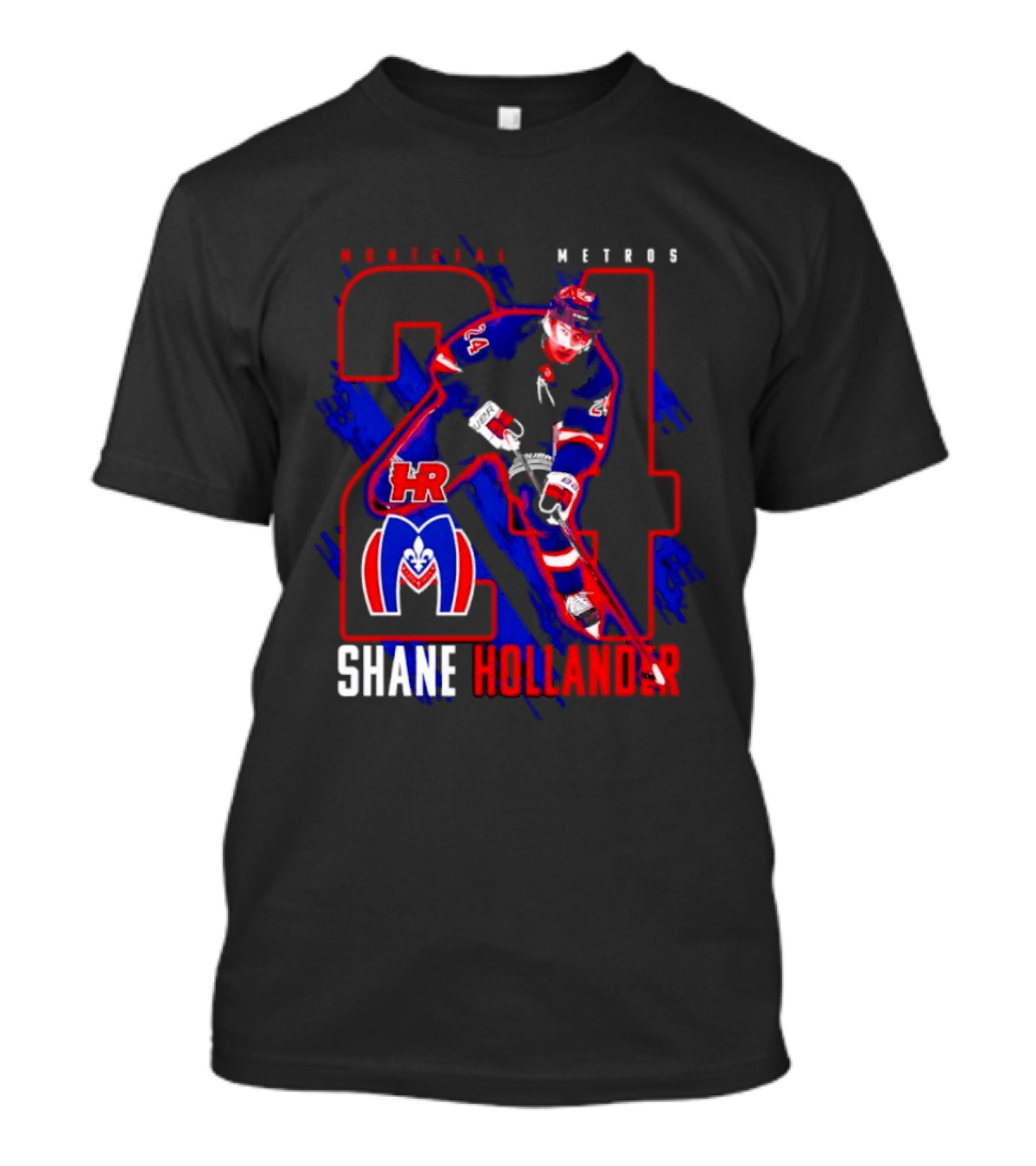 Shane Hollander Montreal Meteors HR Hockey Team 27 T-Shirt