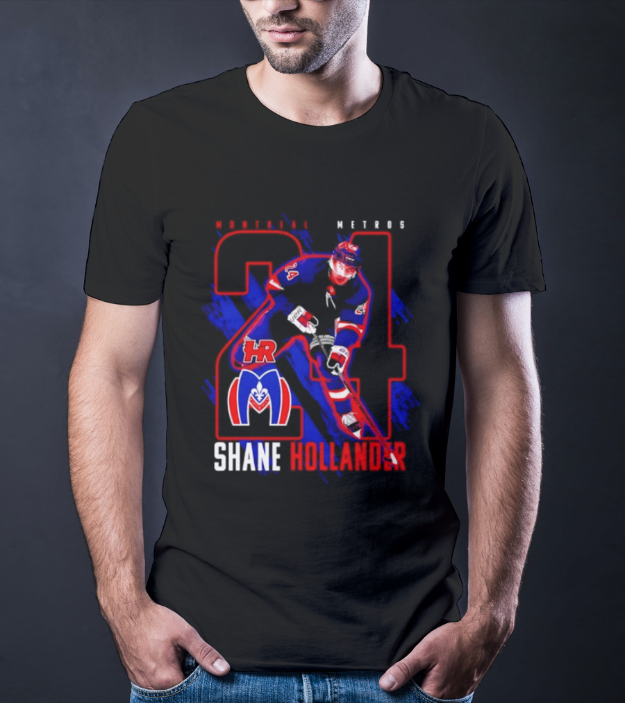 Shane Hollander Montreal Meteors HR Hockey Team 27 T-Shirt