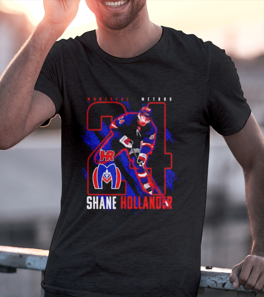Shane Hollander Montreal Meteors HR Hockey Team 27 T-Shirt
