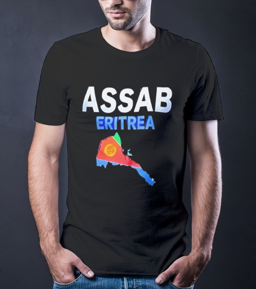 ASSAB Eritrea Map With Flag T-Shirt