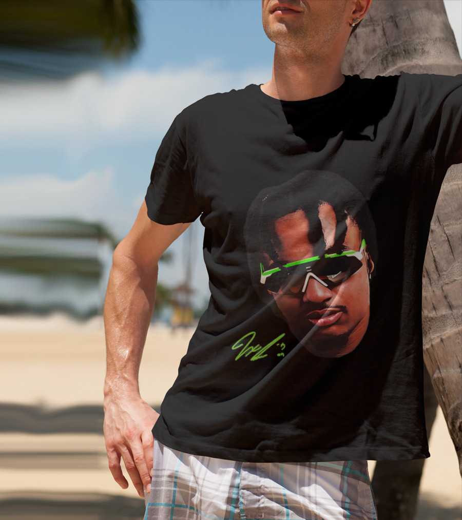 JSN Jaxon Smith Njigba Big Face Seattle Seahawks Football Sunglasses T-Shirt