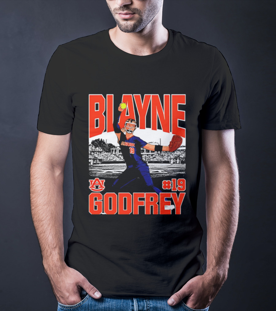 Auburn Softball Blayne Godfrey NCAA Legends Player #19 T-Shirt