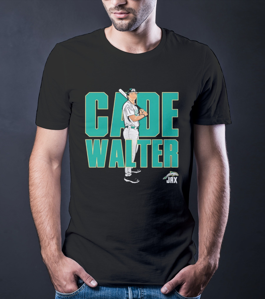 Cade Walter JAX Baseball NCAA Caricature T-Shirt