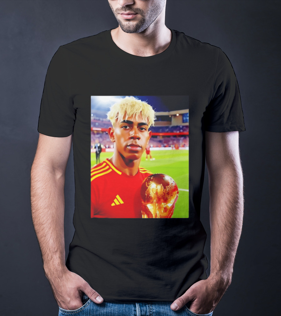 Lamine Yamal Barcelona Young Talent With Trophy T-Shirt