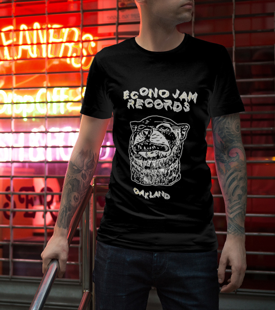 Econo Jam Records Oakland Bear Face T-Shirt
