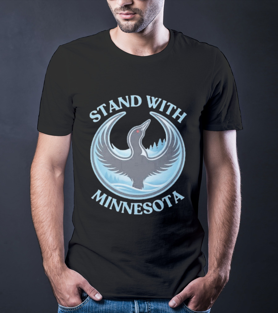Stand With Minnesota Loon State Bird T-Shirt