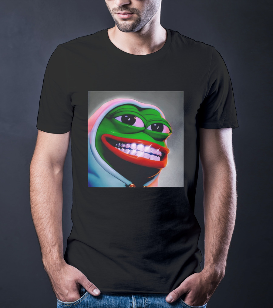 Pepe The Frog Diamond Teeth Drip T-Shirt