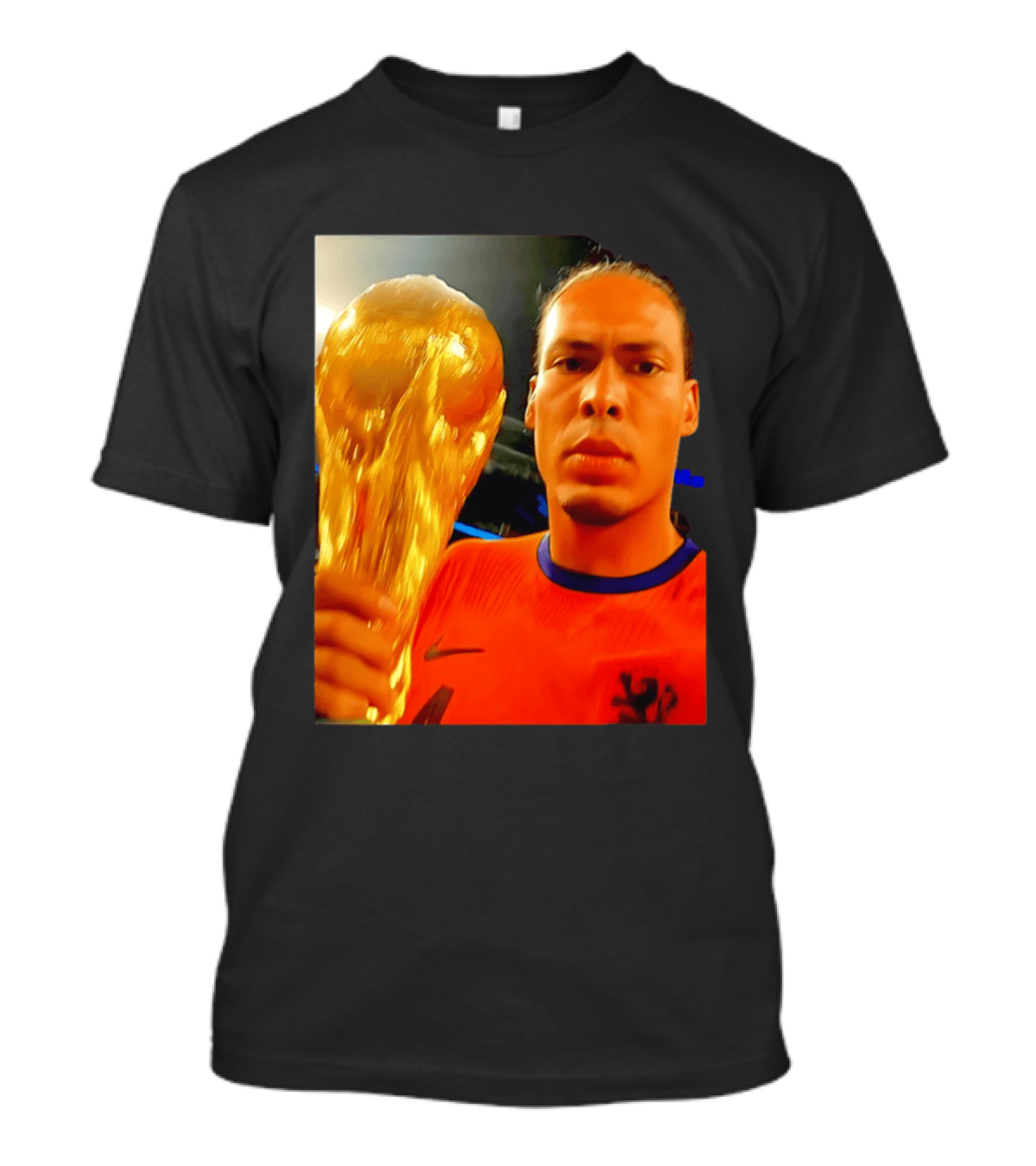 Virgil Van Liverpool Netherlands Trophy Celebration T-Shirt