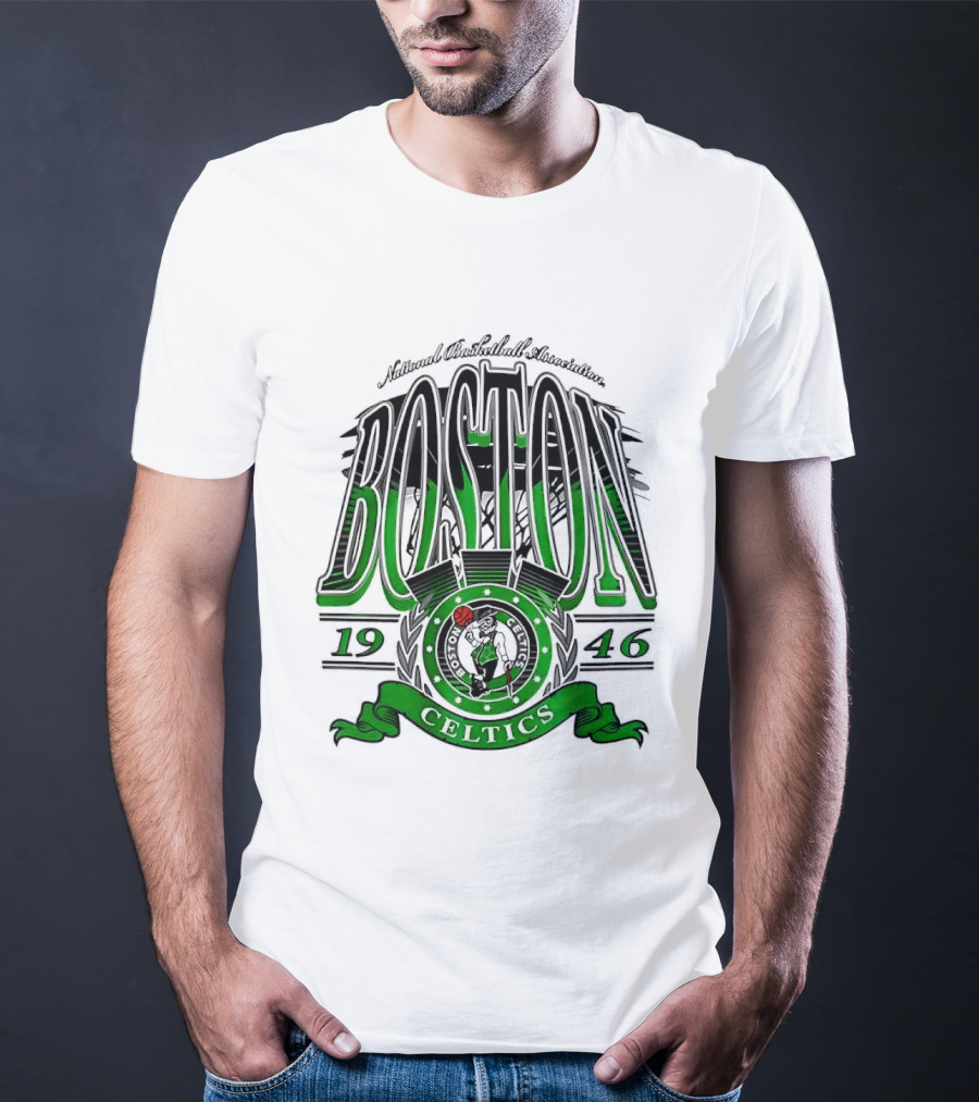 Boston Celtics National Basketball Association 1946 Team T-Shirt