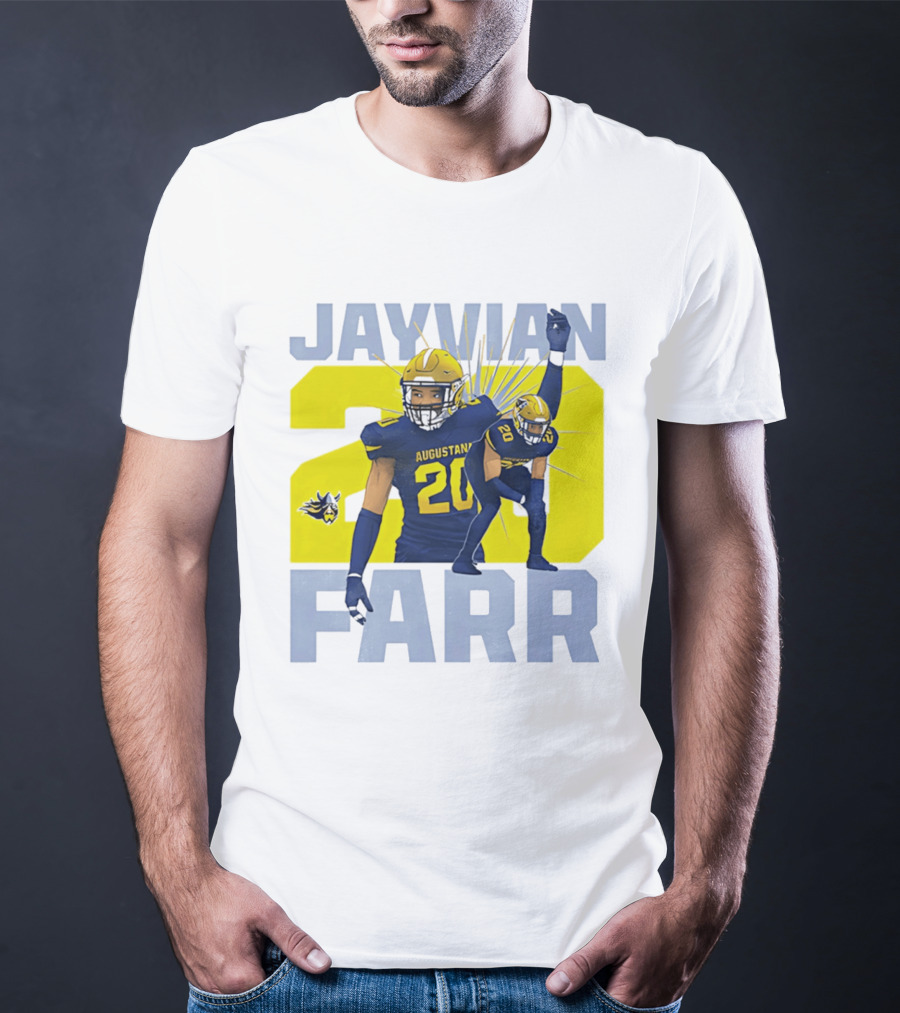 Augustana Jayvian Farr 20 NCAA Football Legends Collage T-Shirt