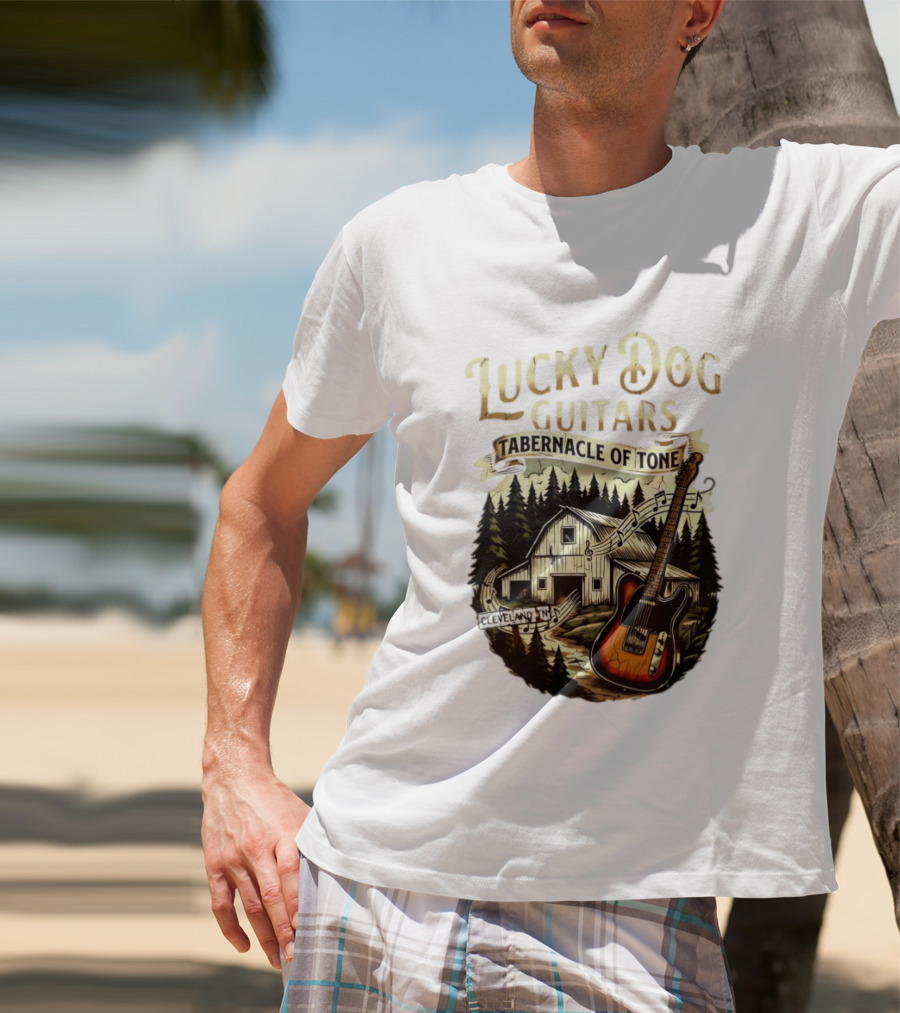 Lucky Dog Guitars Tabernacle Of Tone Cleveland TN Musical Barn Scene T-Shirt
