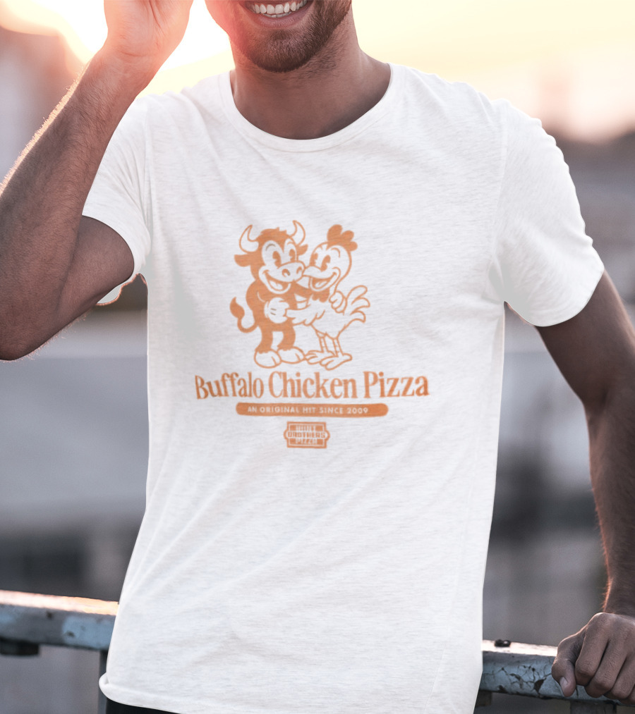 Buffalo Chicken Pizza An Original Hit Since 2009 Cartoon Characters T-Shirt