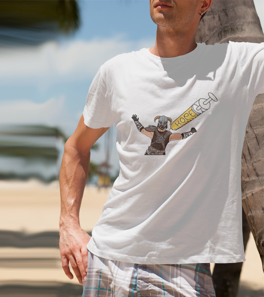 Dragonborn Youtooz Hope Syringe Helmet Warrior T-Shirt