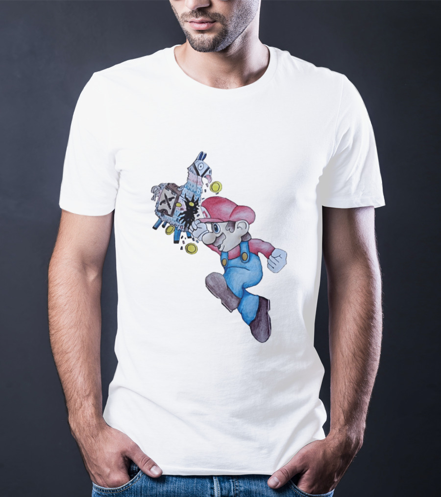 Super Mario Llama Coins Jumping T-Shirt