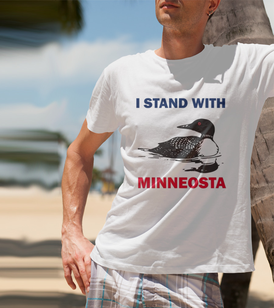 I Stand With Minnesota Common Loon T-Shirt