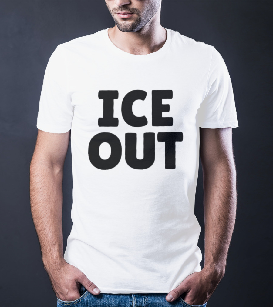 USA People Support ICE OUT Message T-Shirt