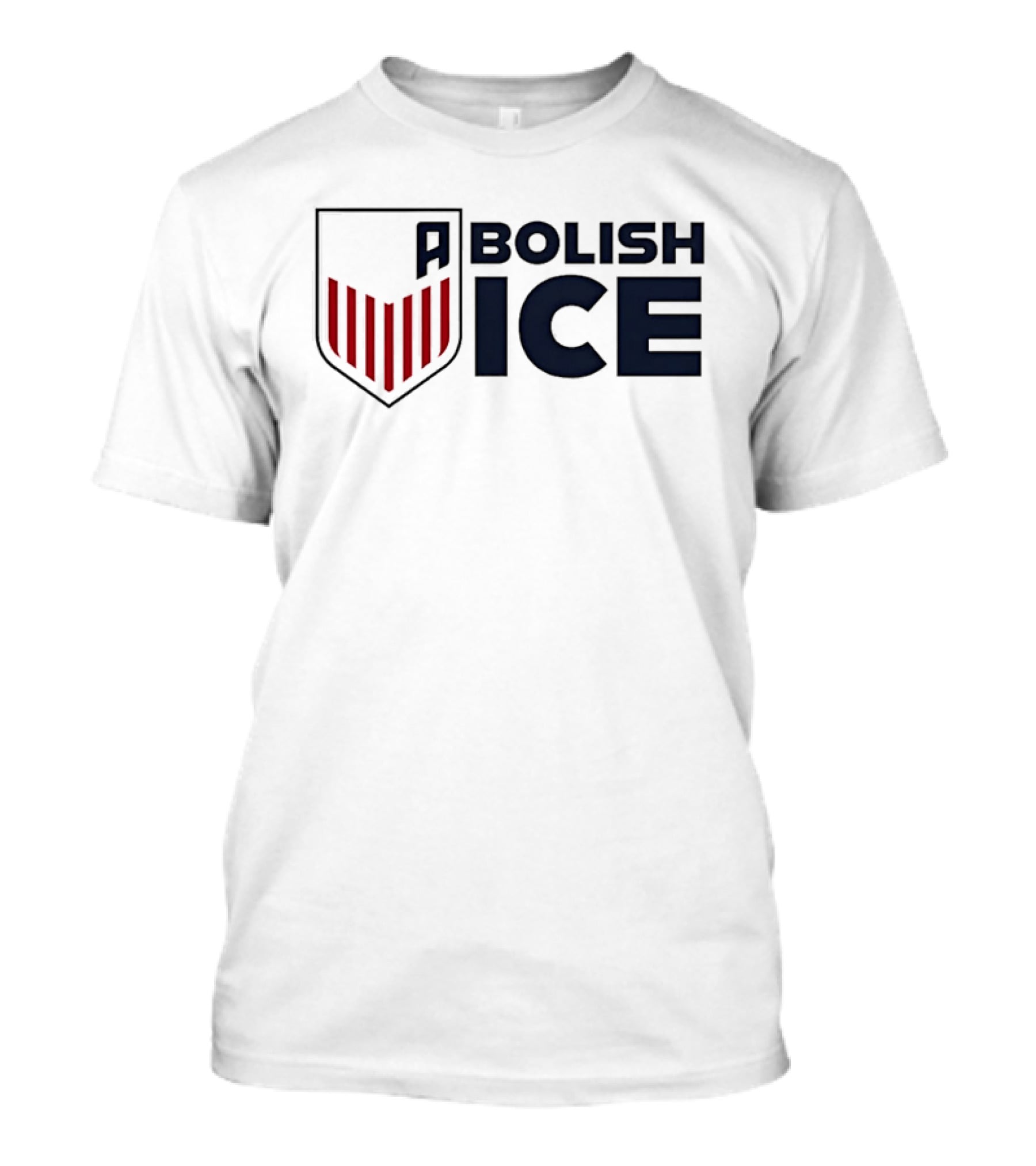 Abolish Ice Shield Red Stripes T-Shirt